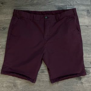 PRIMARK Men’s Maroon Slim Fit Chino Shorts